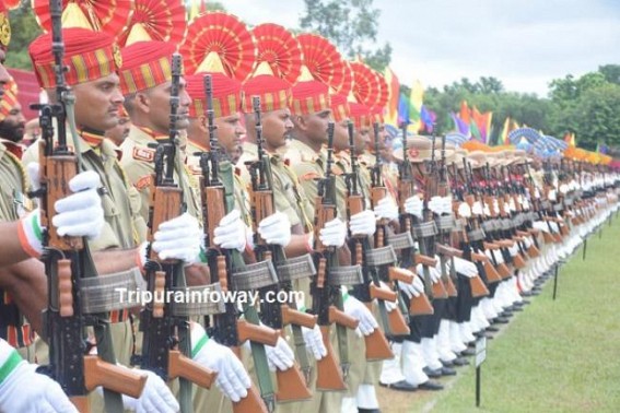 Multi-layered security arrangements in Tripura for Independence-Day celebrations, preparations on peak